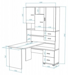 Стол компьютерный Домино СР-620/180 в Нефтекамске - neftekamsk.mebel24.online | фото 2