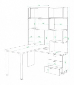 Стол компьютерный Латте СР-500М160 в Нефтекамске - neftekamsk.mebel24.online | фото 3