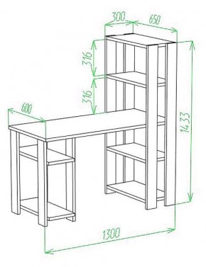 Стол компьютерный Slim СТН-145/130 в Нефтекамске - neftekamsk.mebel24.online | фото 2