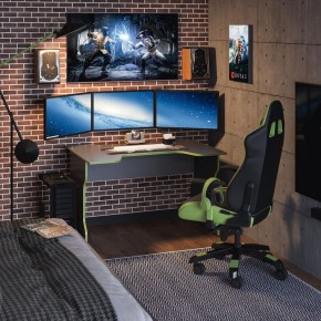 Стол компьютерный ВАРДИГ K1 120x82, антрацит/лайм в Нефтекамске - neftekamsk.mebel24.online | фото 4