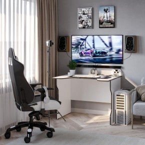 Стол компьютерный ВАРДИГ K2 100x82, белый/черный в Нефтекамске - neftekamsk.mebel24.online | фото 4