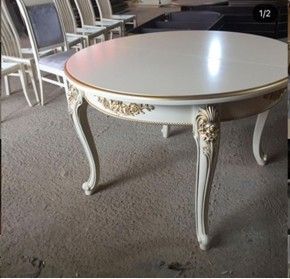 Стол круглый раскладной Розалия 1400(1800)*1400 в Нефтекамске - neftekamsk.mebel24.online | фото