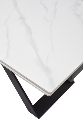 Стол LIVORNO 180 MATT WHITE MARBLE SOLID CERAMIC / BLACK, ®DISAUR в Нефтекамске - neftekamsk.mebel24.online | фото 9