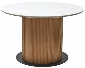 Стол MESA D120 цвет БЕЛЫЙ МРАМОР M326 / Каркас OAK, ®DISAUR в Нефтекамске - neftekamsk.mebel24.online | фото 9
