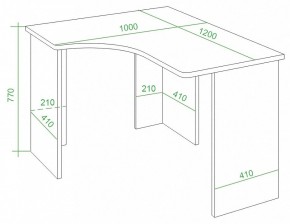 Стол письменный Домино Lite СКЛ-Угл120 в Нефтекамске - neftekamsk.mebel24.online | фото 2