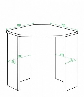Стол письменный Домино Lite СКЛ-Угл70 в Нефтекамске - neftekamsk.mebel24.online | фото 2