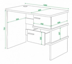 Стол письменный Домино нельсон СД-15С в Нефтекамске - neftekamsk.mebel24.online | фото 3