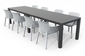 Стол раскладной Джули (Julie Double table 2 configurations) Графит в Нефтекамске - neftekamsk.mebel24.online | фото 6