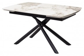 Стол RIVOLI 140 GLOSS LUXURY PANDORA SOLID CERAMIC / BLACK, ®DISAUR в Нефтекамске - neftekamsk.mebel24.online | фото 1
