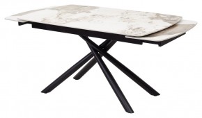 Стол RIVOLI 140 GLOSS LUXURY PANDORA SOLID CERAMIC / BLACK, ®DISAUR в Нефтекамске - neftekamsk.mebel24.online | фото 5