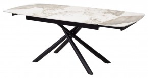 Стол RIVOLI 140 GLOSS LUXURY PANDORA SOLID CERAMIC / BLACK, ®DISAUR в Нефтекамске - neftekamsk.mebel24.online | фото 7