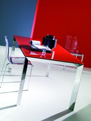 Стол SIRIO (42,38G) 110/150х75хН75 см (G093 LEGS/ M089 FRAME/C152 черн глянц ст) в Нефтекамске - neftekamsk.mebel24.online | фото