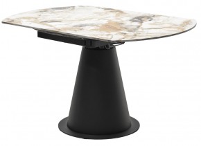 Стол TERAMO 135 GLOSS GRAND JADE SOLID CERAMIC, керамика, поворотн.механизм / Черный каркас, ®DISAUR в Нефтекамске - neftekamsk.mebel24.online | фото 10