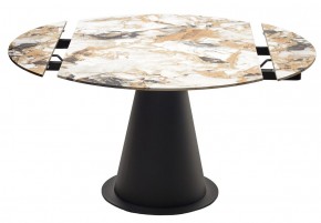 Стол TERAMO 135 GLOSS GRAND JADE SOLID CERAMIC, керамика, поворотн.механизм / Черный каркас, ®DISAUR в Нефтекамске - neftekamsk.mebel24.online | фото 14