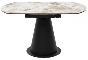 Стол TERAMO 135 GLOSS GRAND JADE SOLID CERAMIC, керамика, поворотн.механизм / Черный каркас, ®DISAUR в Нефтекамске - neftekamsk.mebel24.online | фото 16