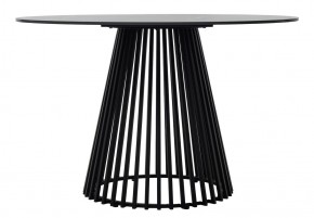 Стол TERNI 120 MATT BLACK MARBLE SOLID CERAMIC Черный мрамор матовый, керамика /Черн.каркас, ®DISAUR в Нефтекамске - neftekamsk.mebel24.online | фото 7