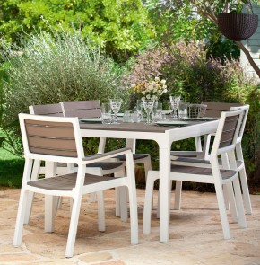 Стул c подлокотниками Гармония (Harmony armchair) белый-капучино в Нефтекамске - neftekamsk.mebel24.online | фото 3