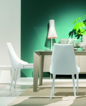 Стул CLARA 40.11 (TR505 white with sand cordonet, экокожа) в Нефтекамске - neftekamsk.mebel24.online | фото 2