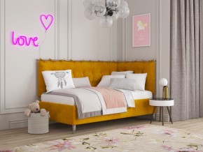 СВЕТЛАНА 3 Кровать угловая (Горчичный) в Нефтекамске - neftekamsk.mebel24.online | фото