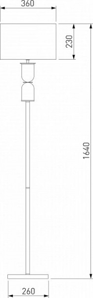 Торшер Eurosvet Caprera 01154/1 никель в Нефтекамске - neftekamsk.mebel24.online | фото 2