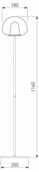 Торшер Eurosvet Twice 90327/1 черный в Нефтекамске - neftekamsk.mebel24.online | фото