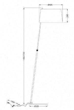 Торшер Maytoni Bergamo MOD613FL-01B в Нефтекамске - neftekamsk.mebel24.online | фото 6