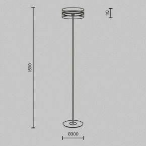 Торшер Maytoni Dress code MOD348FL-L24BBS3K в Нефтекамске - neftekamsk.mebel24.online | фото 3