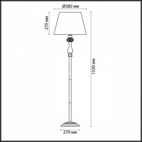 Торшер Odeon Light Gaellori 3393/1F в Нефтекамске - neftekamsk.mebel24.online | фото 3