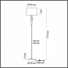 Торшер Odeon Light Homi 5040/1F в Нефтекамске - neftekamsk.mebel24.online | фото 4