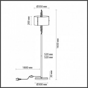 Торшер Odeon Light Margaret 4895/3F в Нефтекамске - neftekamsk.mebel24.online | фото 5