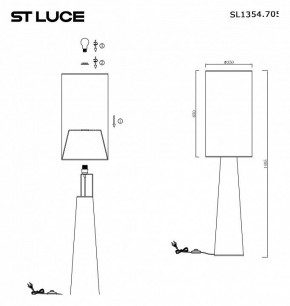 Торшер ST-Luce Jackie SL1354.705.01 в Нефтекамске - neftekamsk.mebel24.online | фото 5