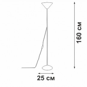 Торшер Vitaluce V2841 V2841-1/1P в Нефтекамске - neftekamsk.mebel24.online | фото 2