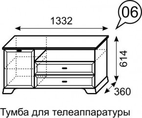 Тумба для телеаппаратуры Венеция 6 бодега в Нефтекамске - neftekamsk.mebel24.online | фото 3