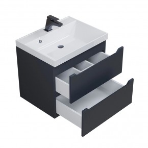 Тумба под раковину Uperwood Tanos 60 см, подвесная, черная матовая в Нефтекамске - neftekamsk.mebel24.online | фото 8