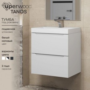 Тумба под раковину Uperwood Tanos 90 см, подвесная, белая матовая в Нефтекамске - neftekamsk.mebel24.online | фото 6
