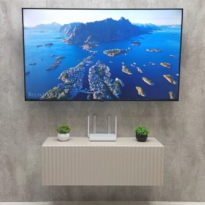 Тумба подвесная под ТВ LINES MTV3-MA 900 Бежевый (Леда-М 10.1.5) в Нефтекамске - neftekamsk.mebel24.online | фото 3