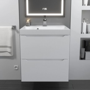 Тумба с раковиной Uperwood Tanos 50 см, подвесная, белая матовая в Нефтекамске - neftekamsk.mebel24.online | фото 10