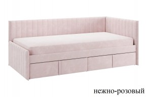 ТВИКС Кровать (тахта) с ящиками 900 (нежно-розовый) в Нефтекамске - neftekamsk.mebel24.online | фото