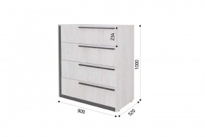 ВИНТЕР - 8 Комод 4 ящика в Нефтекамске - neftekamsk.mebel24.online | фото 4
